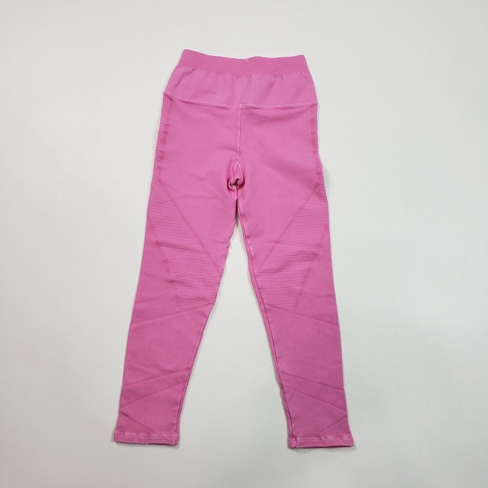Spiritual Gangster Seamless High Waist Leggings Women XS/S Bubblegum Pink Ribbed - Picture 14 of 16